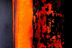 Abstraktion in rot-schwarz  I        2017   60 x 80 cm